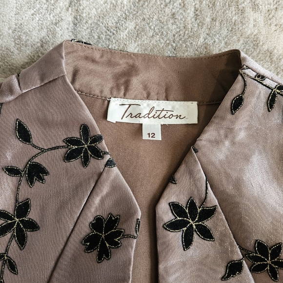 Vintage 80s shimmer evening jacket - Picture 8 of 8